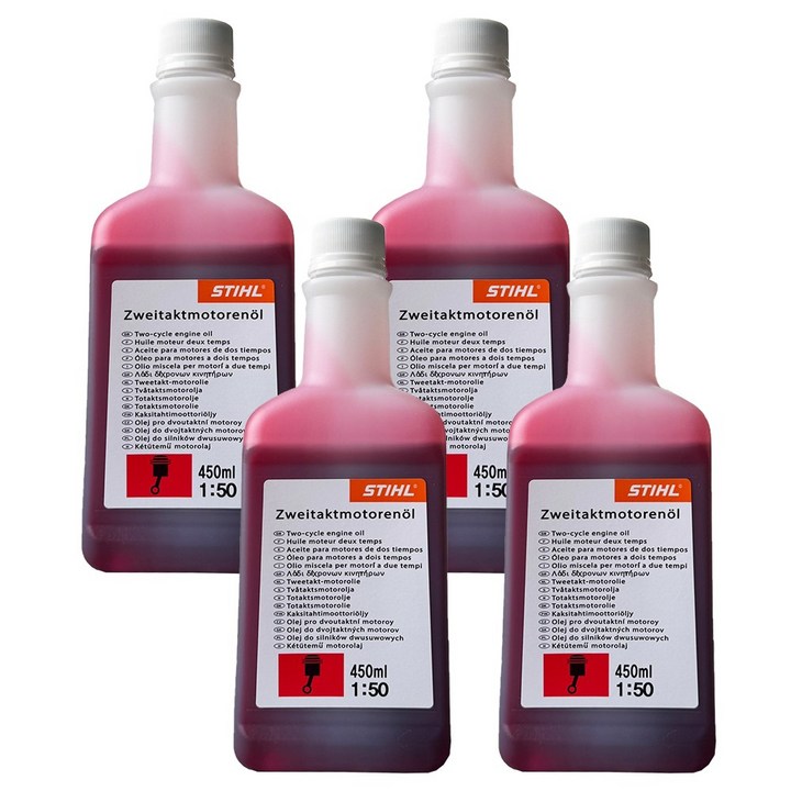 STIHL 스틸 2행정 2싸이클오일 스틸오일 450ml 독일생산정품 식물성오일 혼합비율501