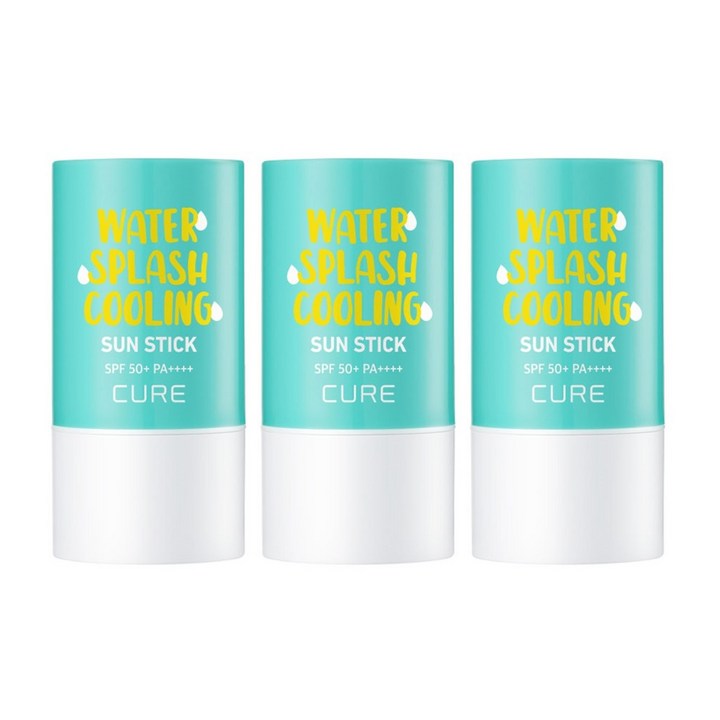 김정문알로에 워터 스플래쉬 선스틱 제주에디션, 23g, 3개