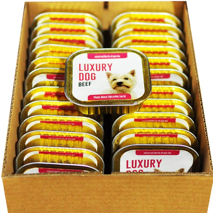 럭셔리독 강아지 간식 캔