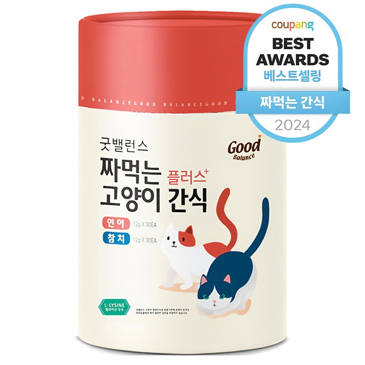 굿밸런스 고양이 짜먹는 간식 플러스 60p, 혼합맛연어참치, 720g, 1개