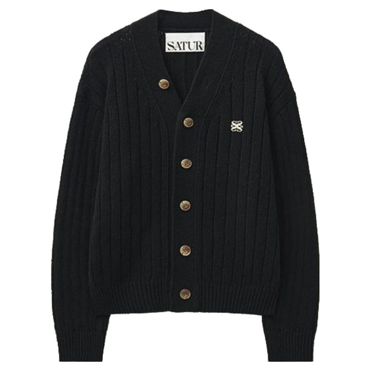 세터 남녀공용 파로 오버 사이즈 부클 가디건 SA233MKC03