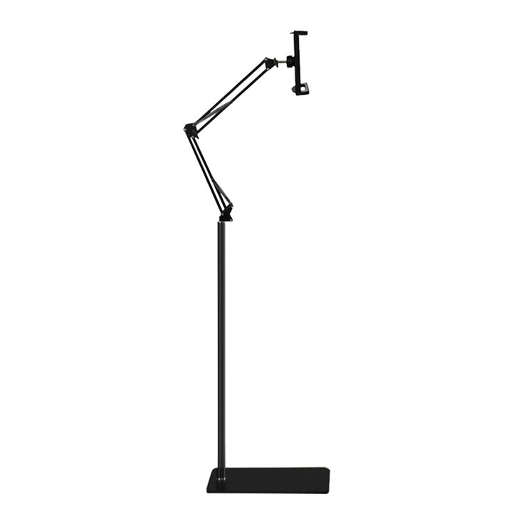 위니즈 태블릿 스마트폰 관절형 스탠드 거치대 175cm, 블랙, WZTSH014B, 1개