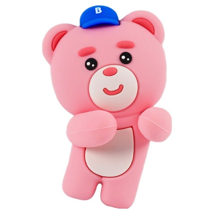 벨리곰 무타공 멀티홀더 칫솔걸이, 블루, 1개