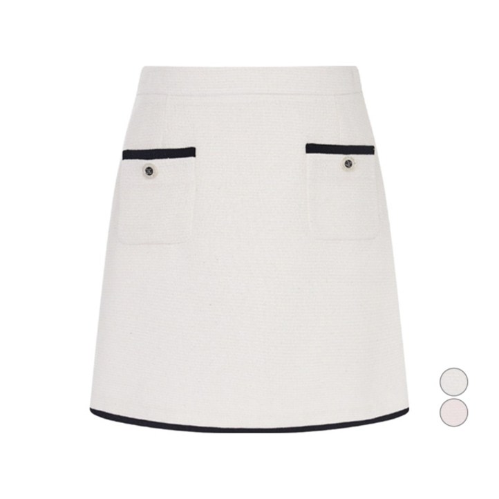 케네스레이디 여성용 메이블 포켓 트위드 스커트