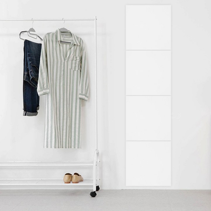 코멧 홈 붙이는 벽거울 4p, 단일색상