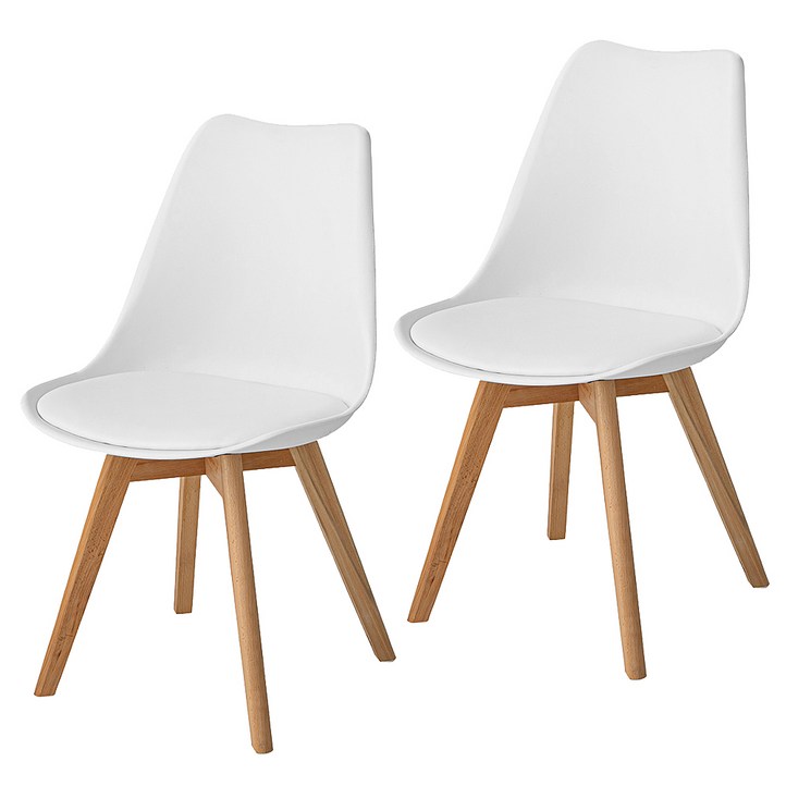 코멧 홈 인테리어 가죽 쿠션 원목 디자인 에펠체어