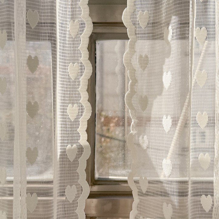 마리엔젤 빈티지 프롬하트 레이스 봉집형 가리개커튼