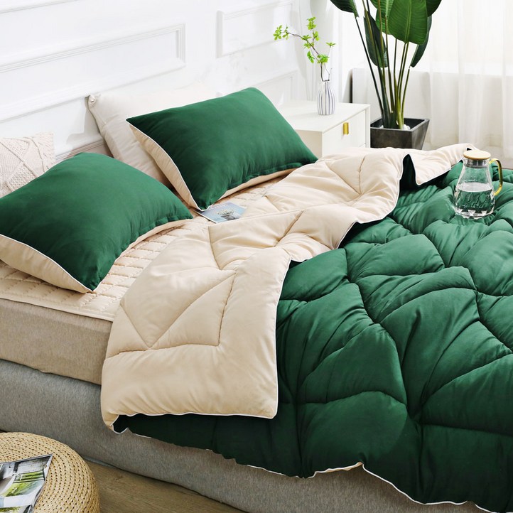 루아베 부드러운 워싱 차렵이불