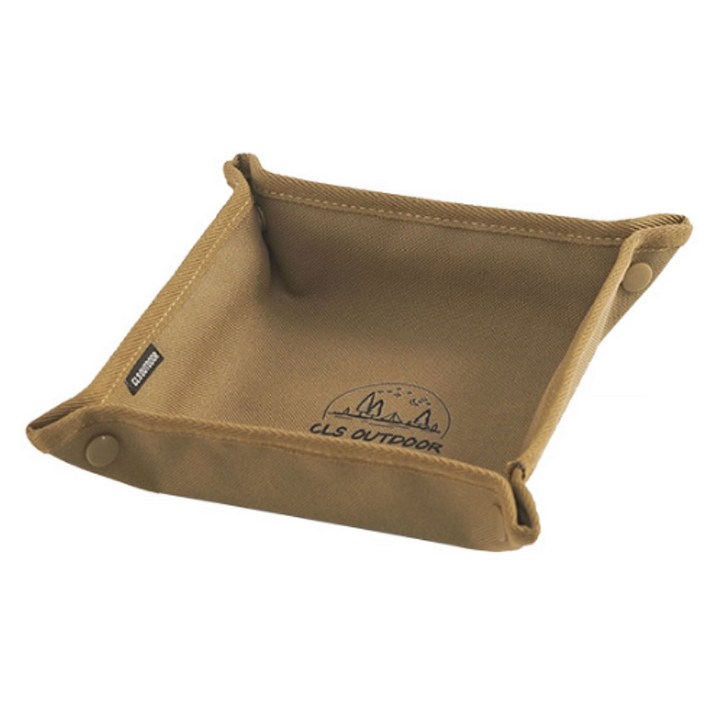 지앤와이 접이식 똑딱이 캠핑 수납 트레이 M