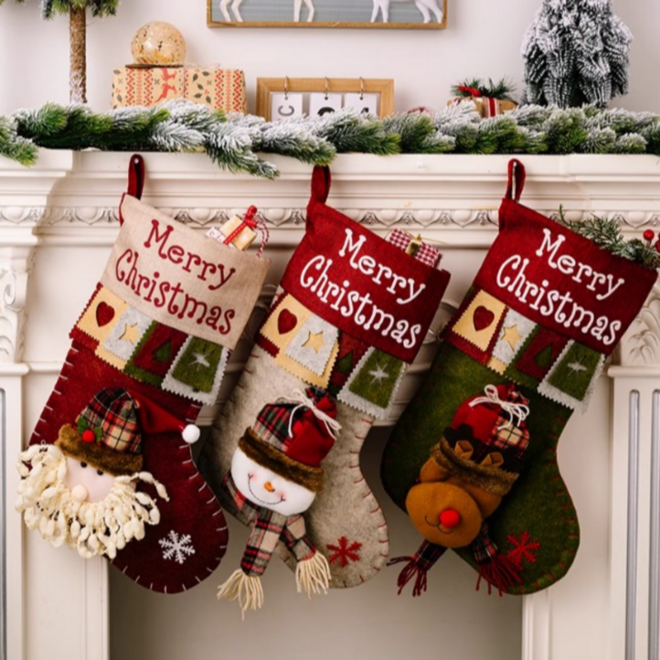 동킹몰 크리스마스 대형 양말 주머니 인테리어 장식 선물 빅 사이즈