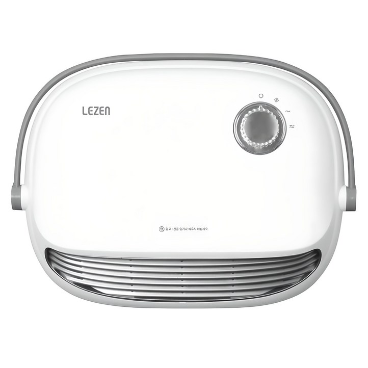 르젠 벽걸이 PTC 욕실 전기 온풍기, LZHB12SW, 화이트