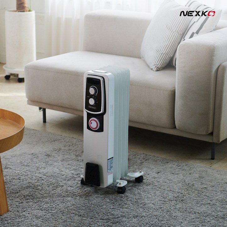 넥스코 전기 라디에이터 난로 가정용 사무실 화장실 욕실 온수 소형 미니 방열기 NKR05T, NKR15T