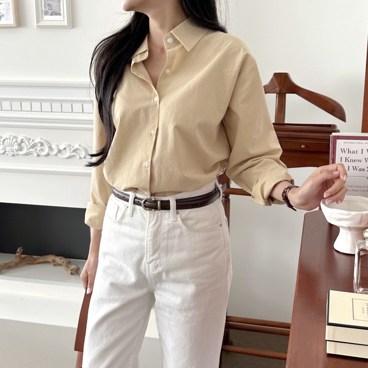 여자 가을 데일리셔츠 4종 기본핏 오버핏 긴팔셔츠 여자 가을 데일리셔츠 4종 기본핏 오버핏 긴팔셔츠