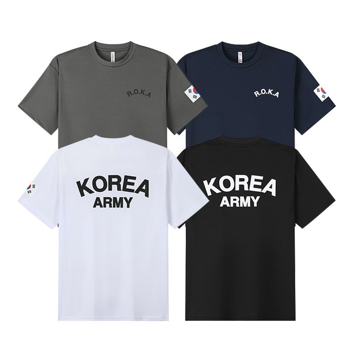 꼬마군화 로카티 ROKA 코리아아미 반팔 군인 단체티셔츠