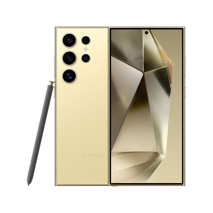 삼성 갤럭시 S24울트라 중고 공기계 핸드폰, 256GB, 티타늄 옐로우A급