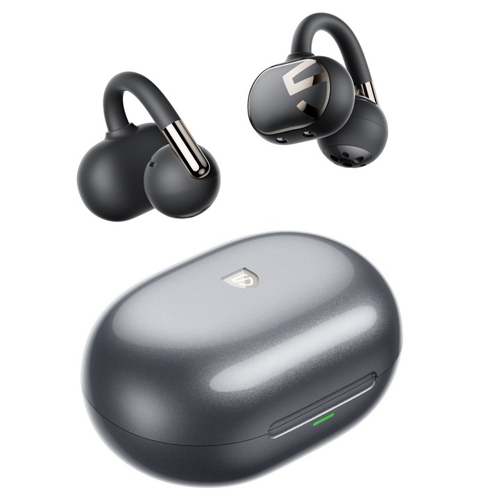 사운드피츠 Clip1 오픈형 이어클립 블루투스 무선이어폰 돌비오디오 LDAC HiRes 클립1, Black, Clip1