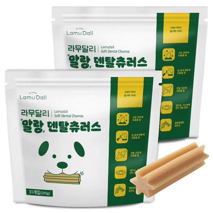 라무달리 강아지 말랑 덴탈츄러스 31개입