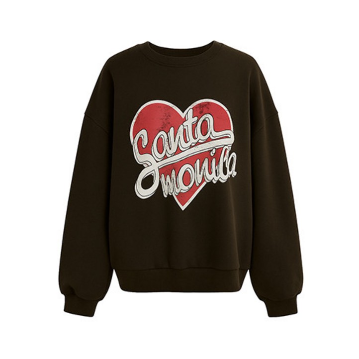 레코브   LC41E1LT005X 속 기모 루즈핏 맨투맨