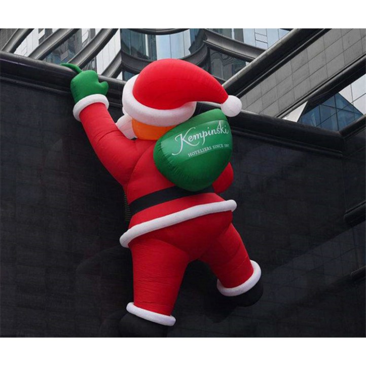 벽타는 산타 크리스마스 이벤트 소품 대형 인형 풍선, 초록가방/2M 6164006424
