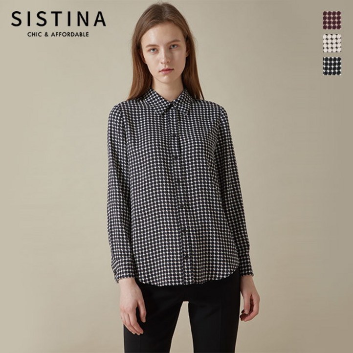 시스티나 올오버 패턴 셔츠AWWSTK41020
