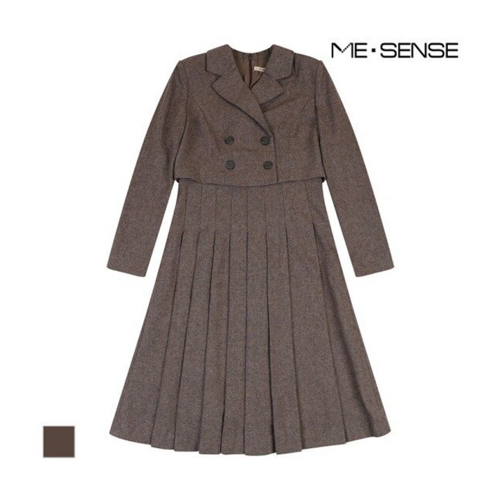 미센스 더블버튼 트윈 주름 원피스MB3YOPM102Z