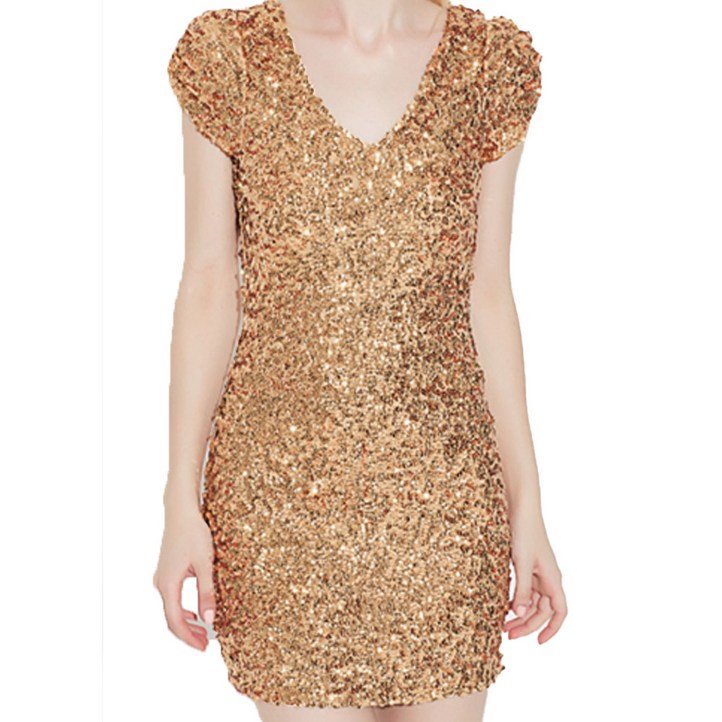 반팔 스팽글 원피스 TF75