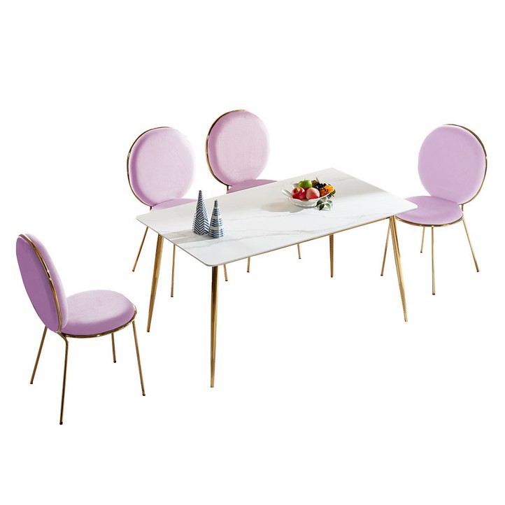 미코퍼니처 릴리 세라믹 4인용 카페 식탁 세트