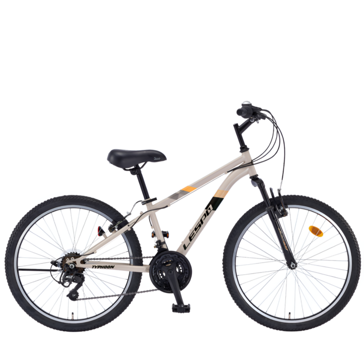 2025 삼천리 레스포 24 태풍SF 자전거 초등학생 중학생 주니어 입문용 MTB자전거, 1개, 159cm, 베이지 (99% 조립)