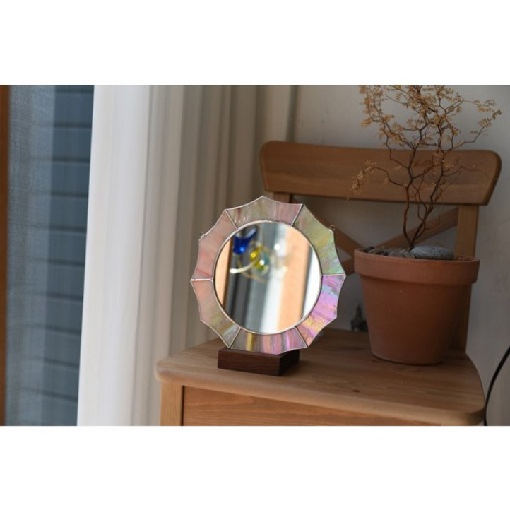 스테인드글라스 인테리어 크라운거울