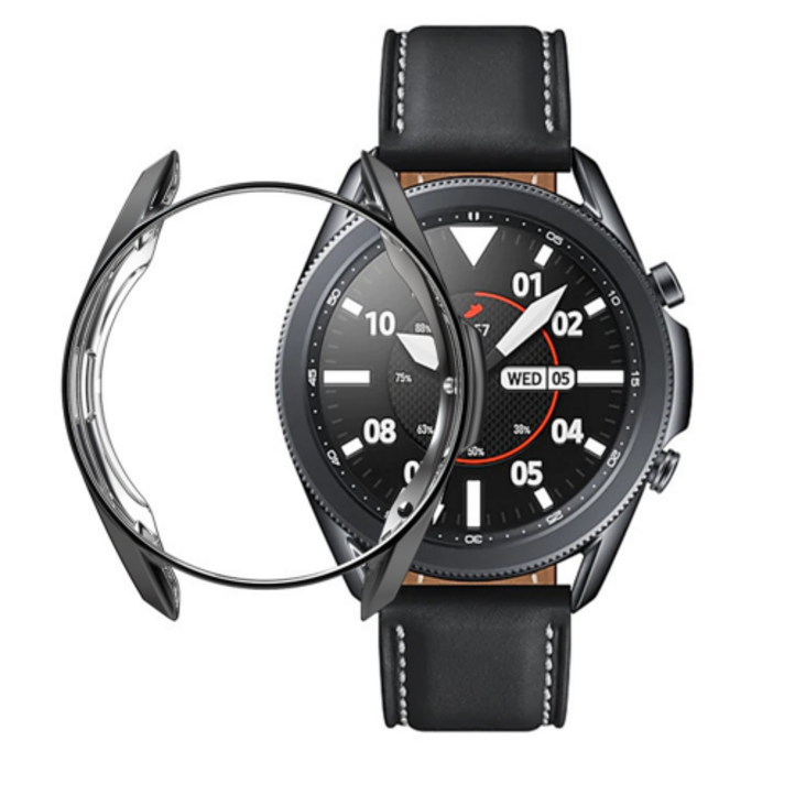 삼성 갤럭시 워치4 클래식 42MM 46MM 오픈액정 하프 TPU 케이스 11 한개 구매시 한개 무료 선택, 실버