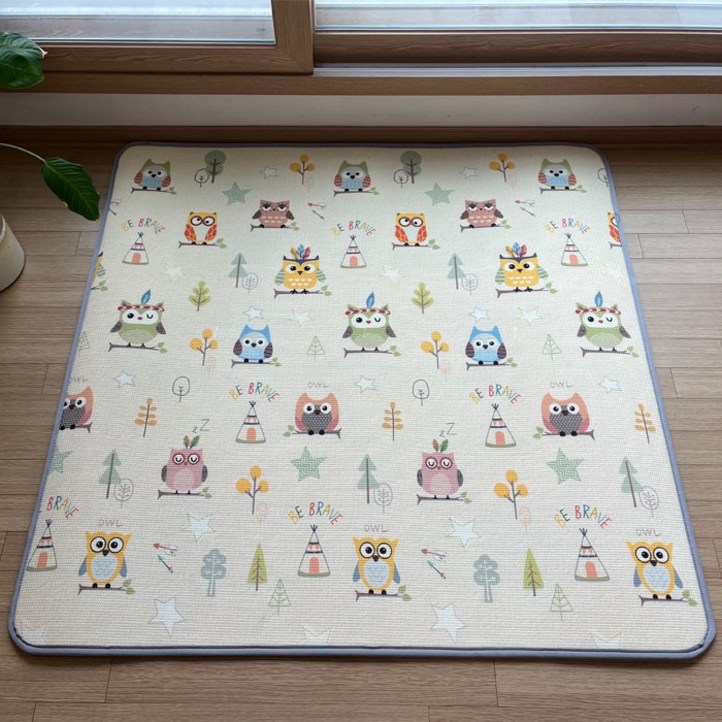 파크론 빅사이즈 맞춤제작 카페트 리틀부엉이 보온매트, 두께12mm 카페트형 리틀부엉이