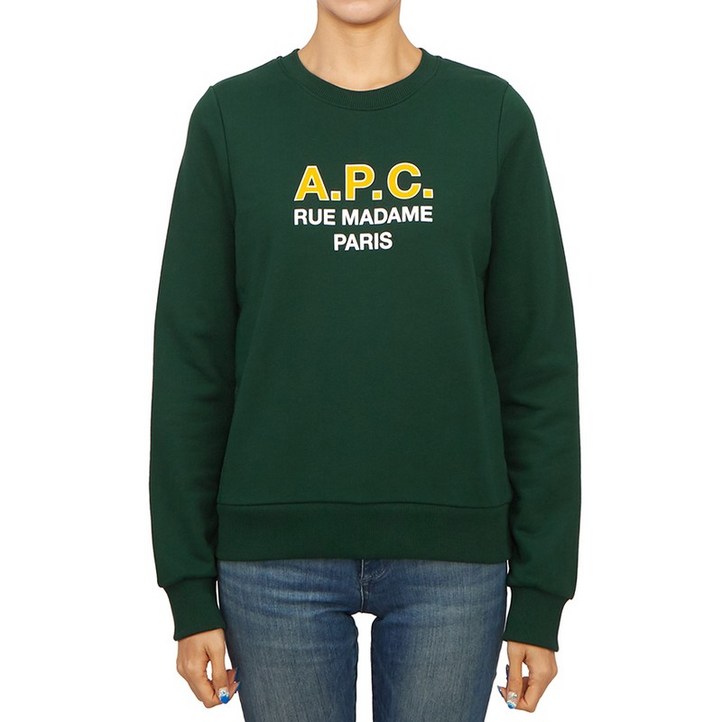 A.P.C 아페쎄 여성 맨투맨 COEZD F27759 KAF VERT