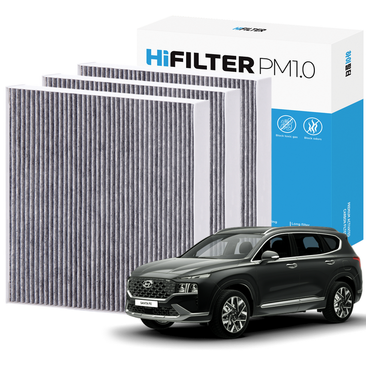 21 하이필터 PM1.0 활성탄 자동차 에어컨필터 현대