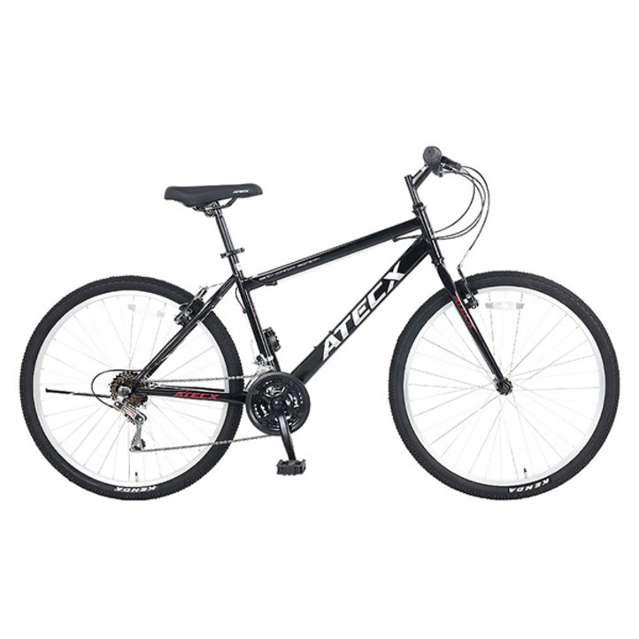 클릭 보스톤 26인치 21단 MTB 자전거, 블랙 완조립, 1개, 170cm