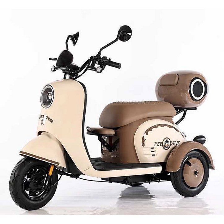 전동스쿠터 출퇴근 미니 Q7 여성용 세발 쿠터 동승 삼륜 48v 3륜 미 오토바이