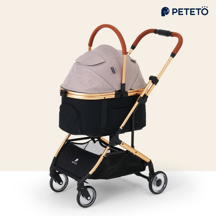 코오롱 PETETO 강아지 개모차 반려동물 펫 고양이 애견 유모차 페테토 COSMO, 스탠다드