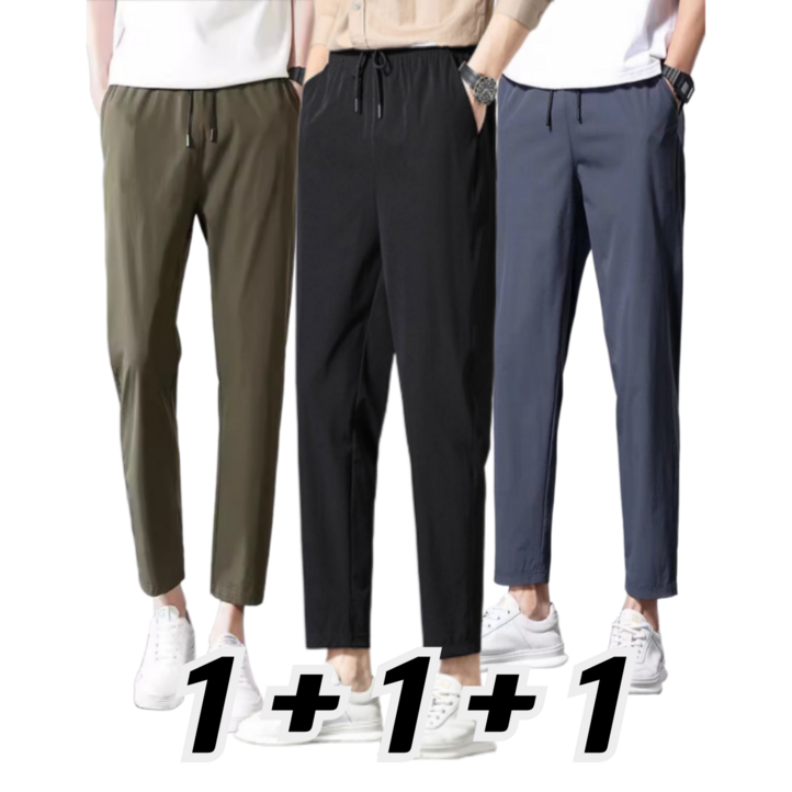 코코언니 가을 남성 스판 슬랙스 밴딩팬츠 3종 세트