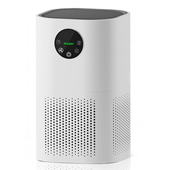 ROUNY 저소음 공기청정기 20에서 50제곱미터 가정용 애완동물 털 관리 APT1, 흰색, APT1