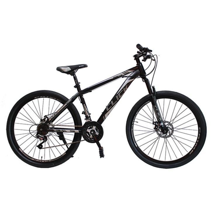 클릭 MTB 자전거 프라임 디스크브레이크 시마노 21단, 27.5인치 블랙그레이, 1개, 170cm