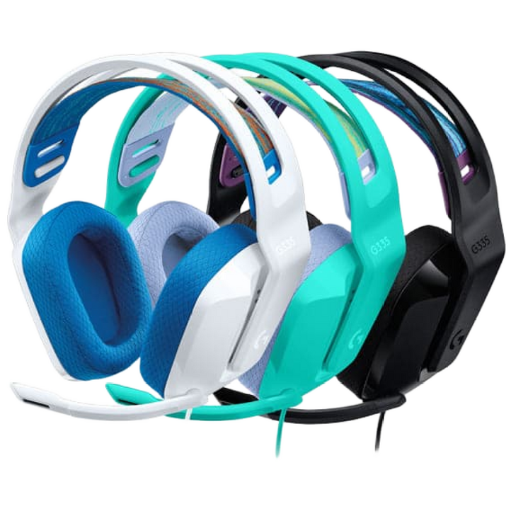 로지텍코리아 공식 G335 유선 게이밍 헤드셋 초경량 240g