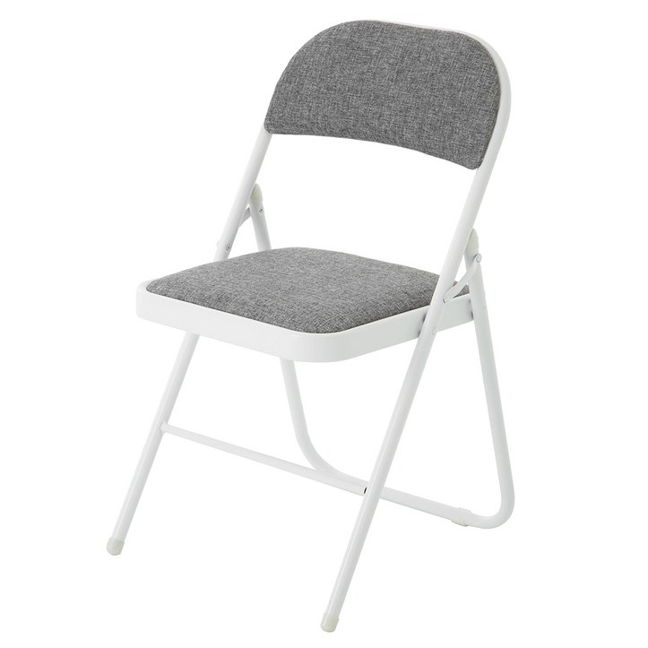 코멧 패브릭 쿠션 접이식 의자, 그레이 6545520752