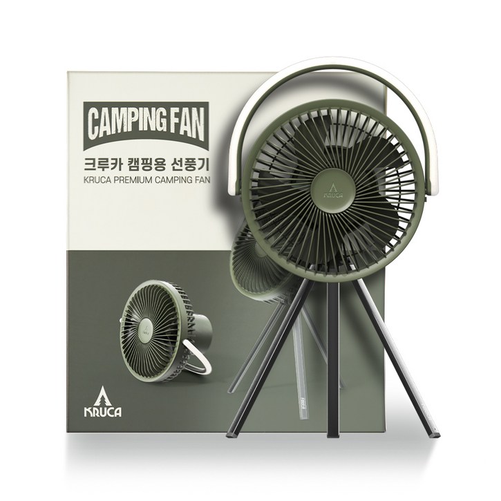 블루필 LED무드등 휴대용 무선 크루카 캠핑선풍기