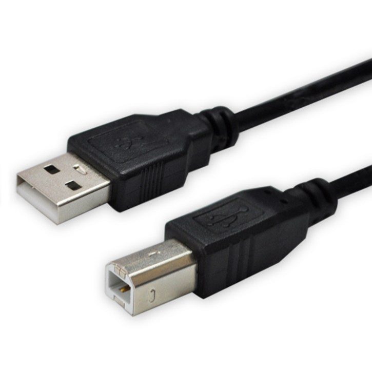 디옵텍 USB 2.0 A M B M  프린터 케이블 블랙 JUSTLINK U2AB20