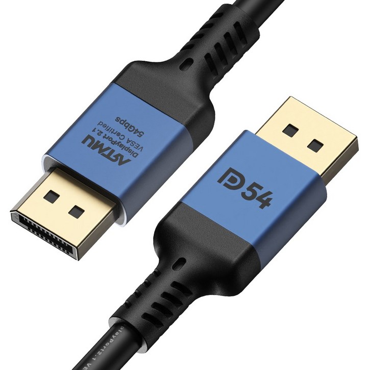 아트뮤 VESA DP to DP 2.1 DP54 16K DisplayPort 케이블 블랙, 1m, 1개