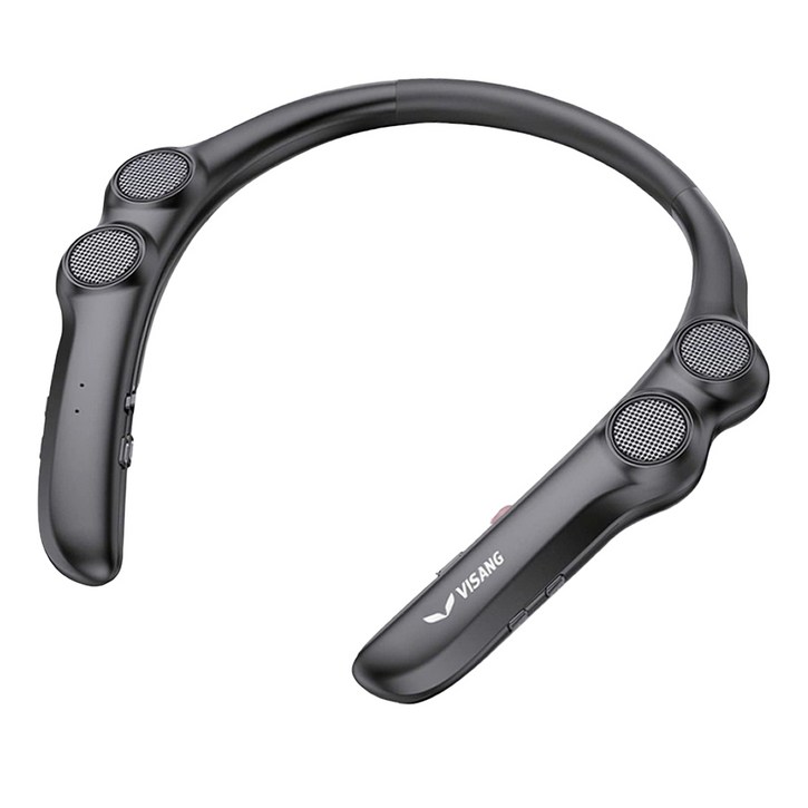 비상 블루투스 넥스피커 이어폰, VSNeck speaker, 블랙