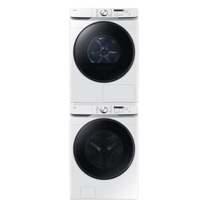 삼성전자 AI 세탁기 WF25DG8250BW + 건조기 DV21DG8200BW 25kg + 21kg + 직렬설치키트 SKK-ATW 세트 방문설치, WF25DG8250BW2T, 화이트