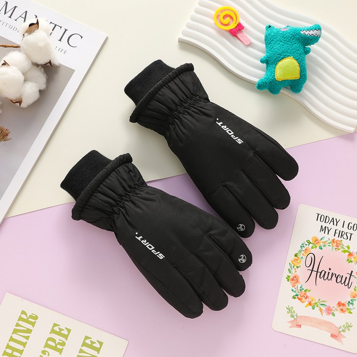 생활의지혜 주니어용 방한 방수 스마트폰 터치 스노우보드 스키장갑