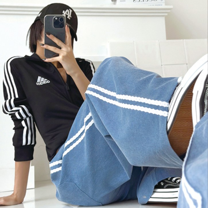 현이네 ] 피그먼트 투라인 팬츠 2칼라