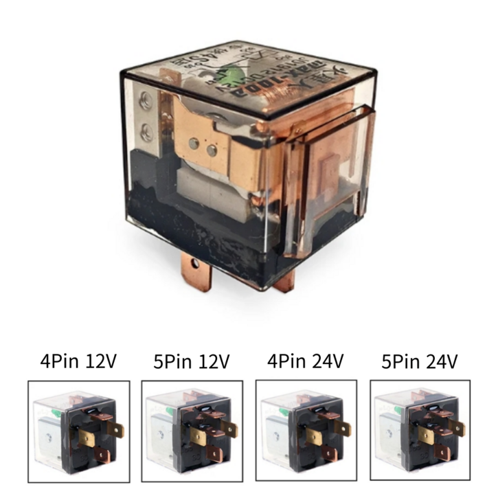 리틀브릿지 릴레이 4핀 5핀 12V 24V 100A 릴레이, 1개