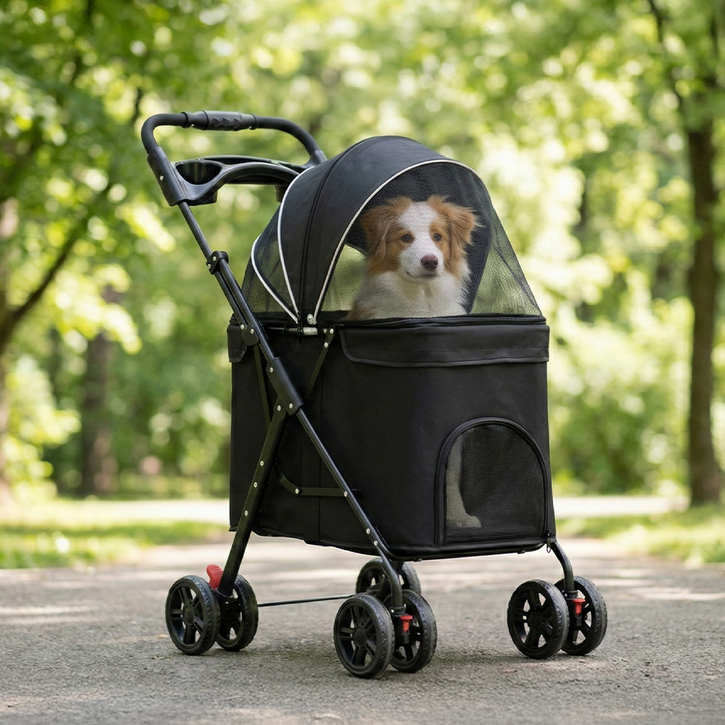 디프 경량 이동식 카트 반려동물 유모차